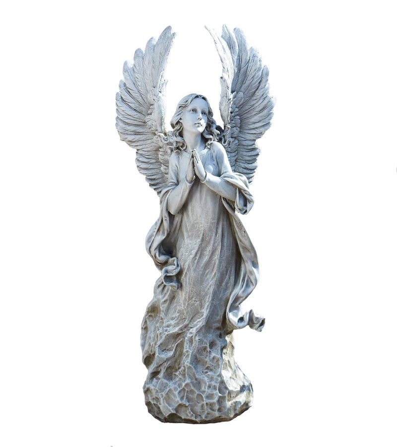 Joseph's Studio by Roman - Collection, 21" H Praying Angel W/Wings, Made from Resin, High Level of Craftsmanship and Attention to Detail, Durable and Long Lasting - Image 1